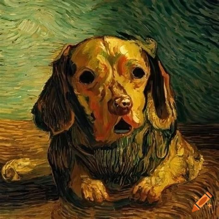 Meet 'Van Gogh,' The One-Eared Dog Who Paints With His Tongue
