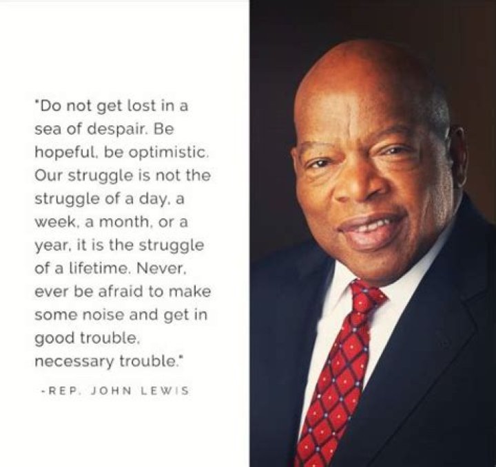 What is John Lewis Famous for Saying?